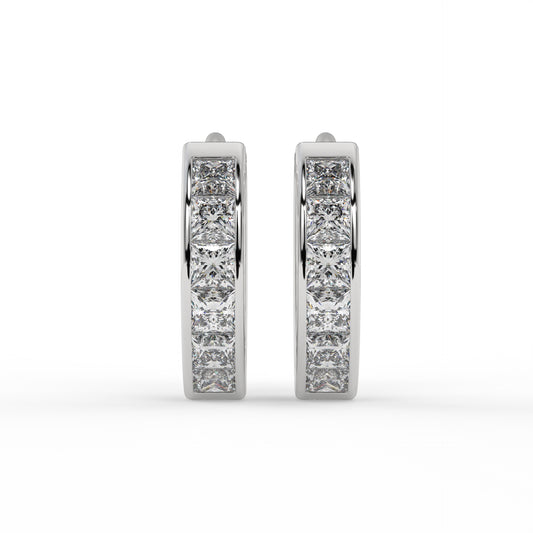 Piercing anneau zirconium, OR BLANC 9K.