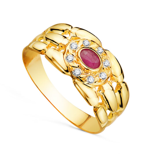 Bague panter ajouré ,Or jaune 18K