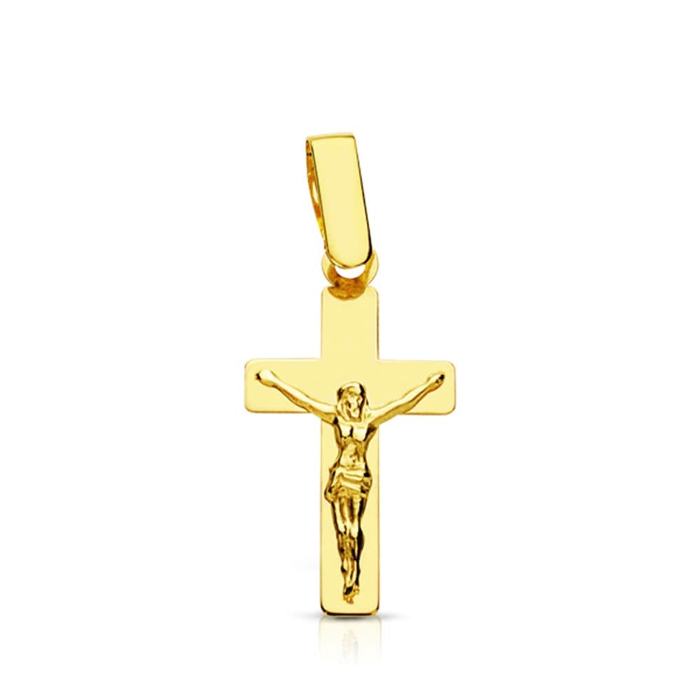 Pendentif croix avec christ ,Or 18K