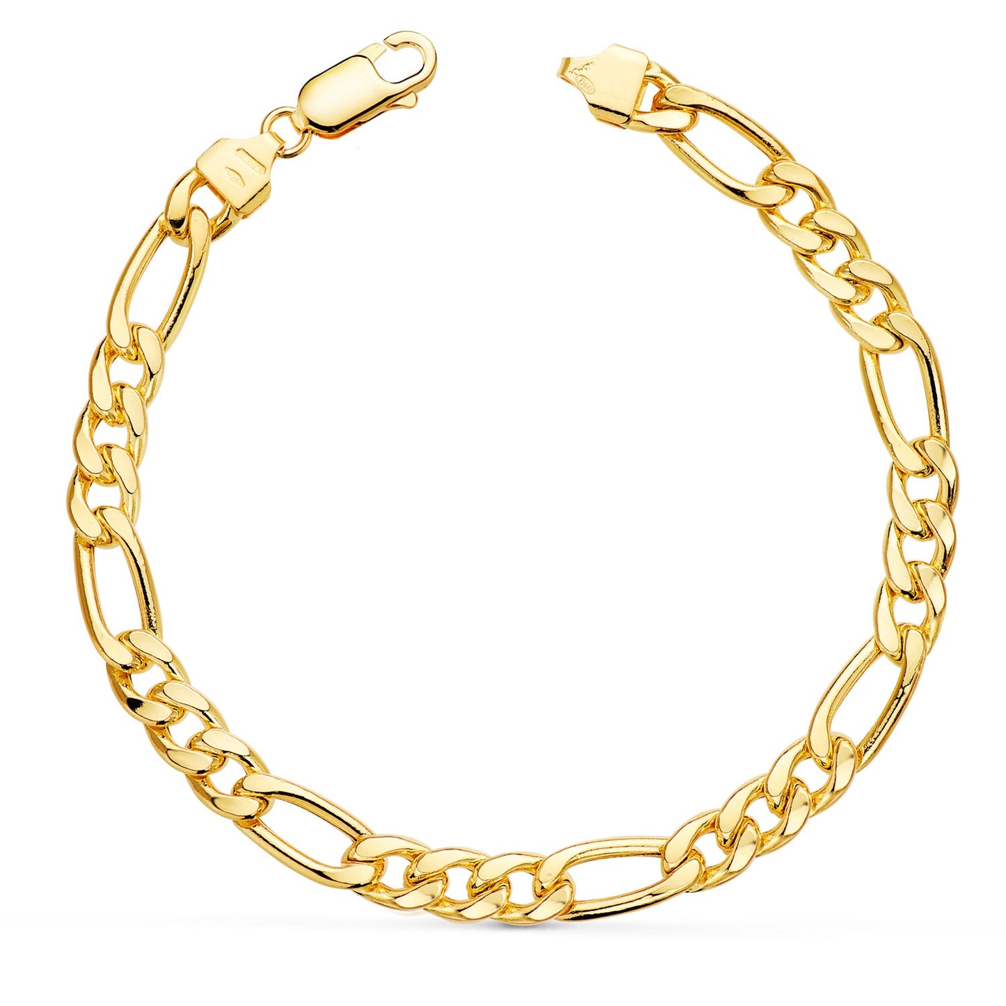 Bracelet maille figaro , Or 18k