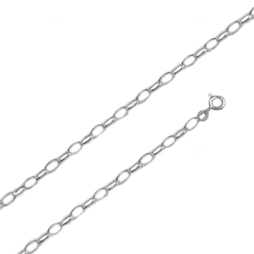 Bracelet jaseron ovale , Argent 925 - PARADOXE