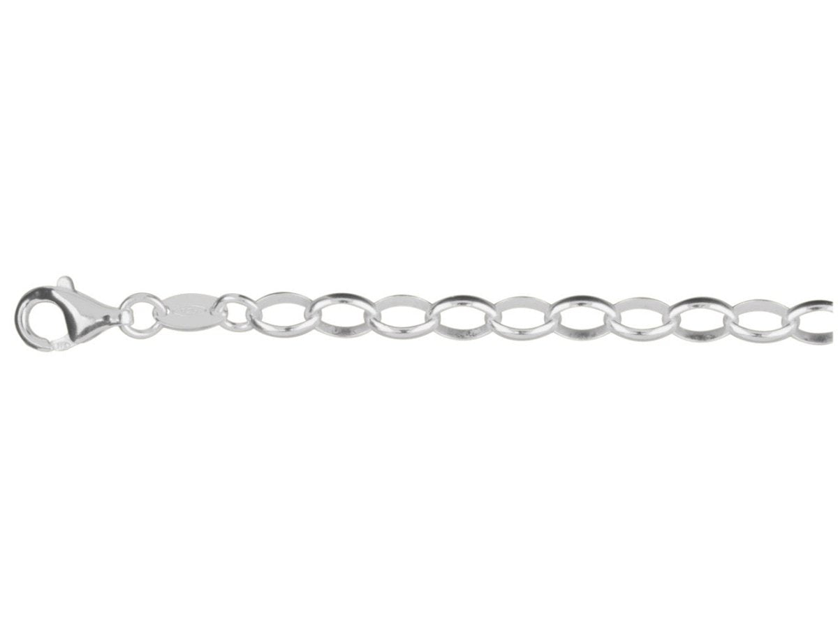 Bracelet jaseron ovale , Argent 925 - PARADOXE