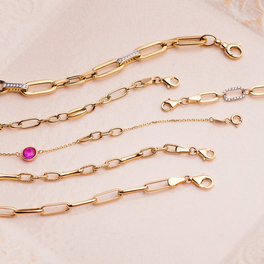 Bracelet maile ovale 3x1 , Or 18k - PARADOXE