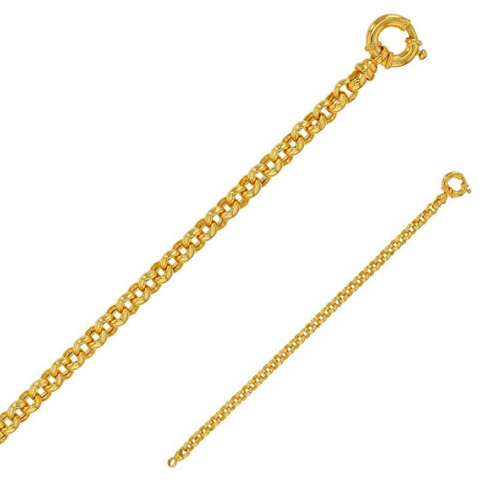 Bracelet maille jaseron , Or 9K - PARADOXE