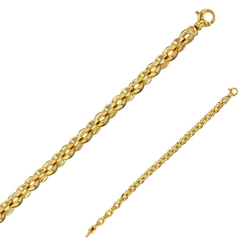 Bracelet maille jaseron , Or 9K - PARADOXE