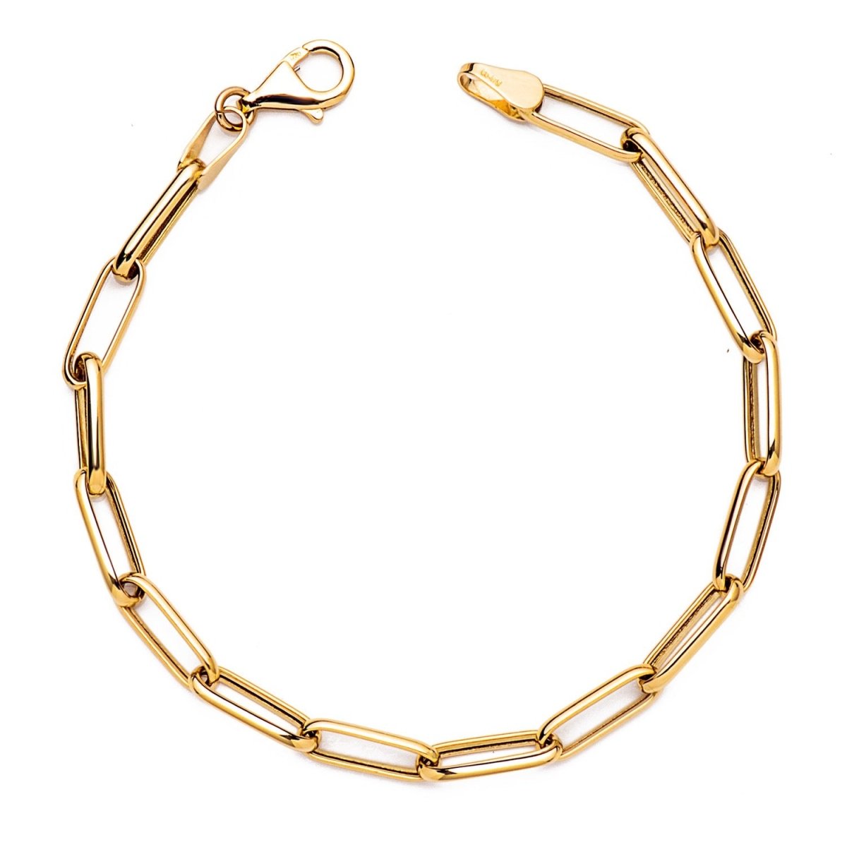 Bracelet maillons large , Or 18k - PARADOXE