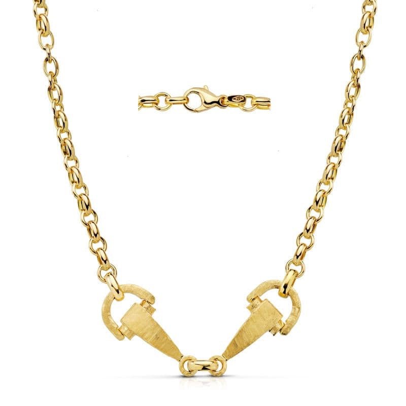 Chaine étrier , Or 18K - PARADOXE