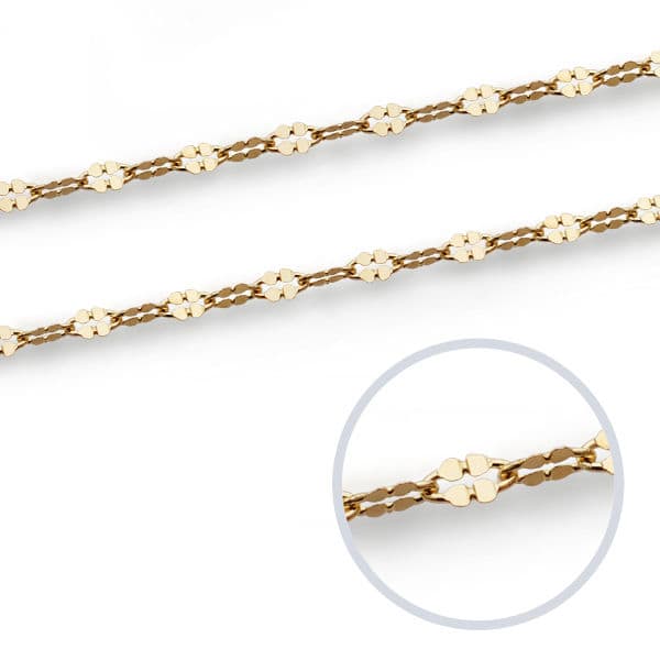 Chaine força plate ,Or 18k - PARADOXE