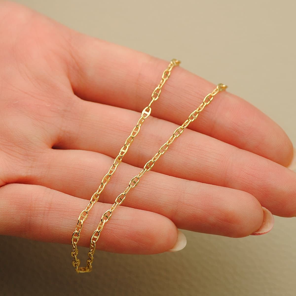 Chaine maille marine , Or 18k - PARADOXE