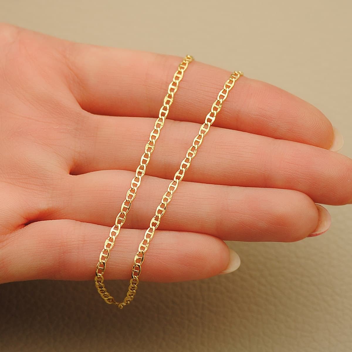 Chaine maille marine , Or 18k - PARADOXE