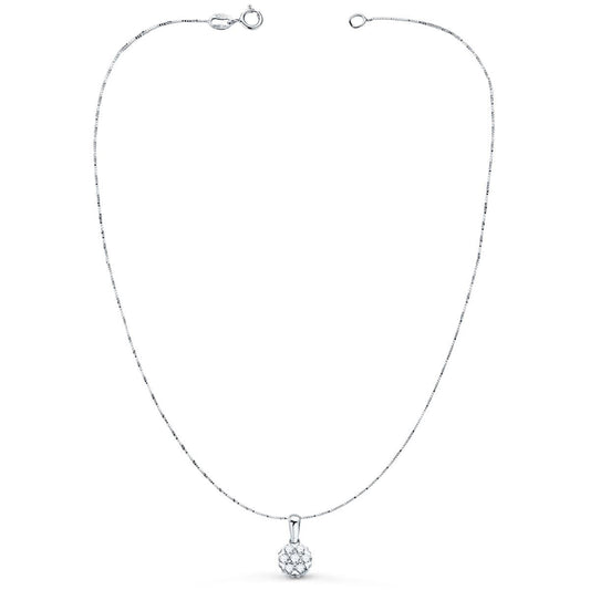 Chaine rond Diamants 0.301 ct, Or blanc 18K - PARADOXE