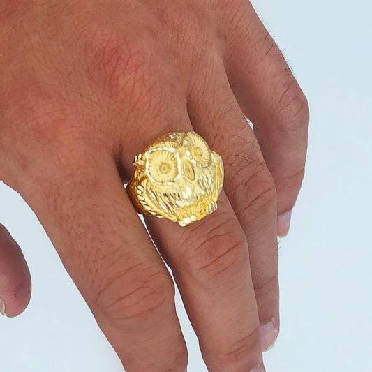 Chevalière Hibou , Or 18K - PARADOXE