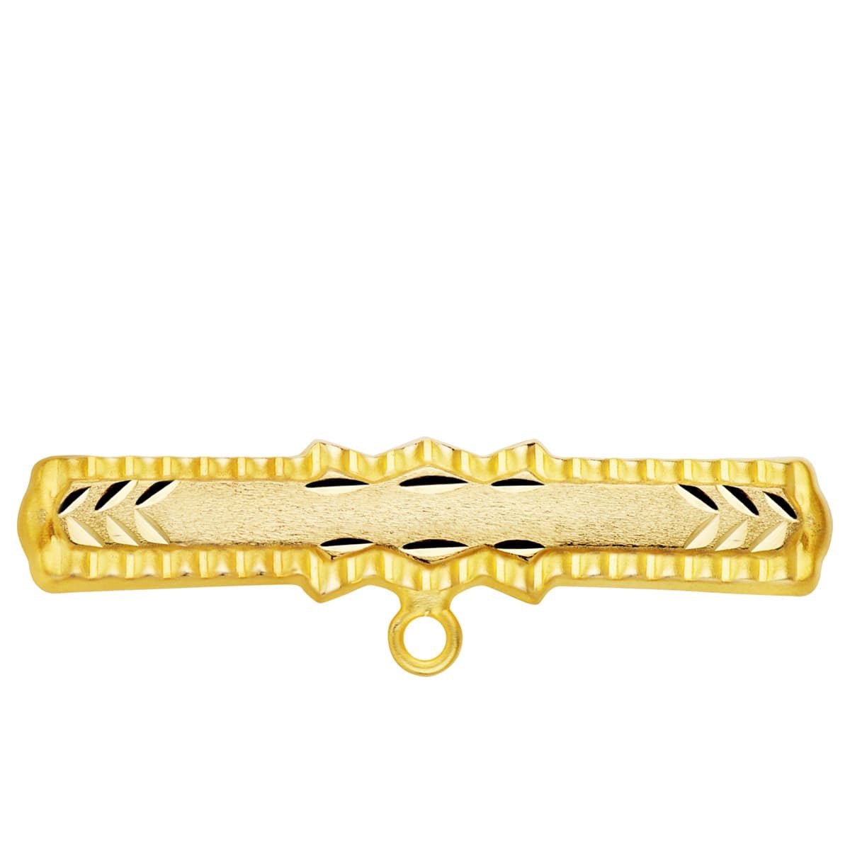 Épingle mat à motif , Or 18K - PARADOXE