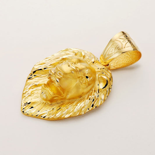 Pendentif lion géant , Or 18K - PARADOXE
