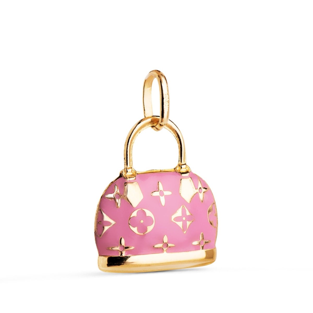 Pendentif sac a main a motif , Or 18K - PARADOXE
