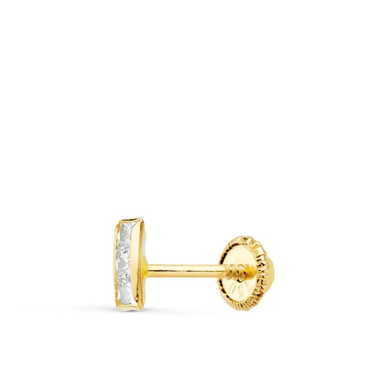 Piercing long zircon sertis clos , OR 18K. - PARADOXE