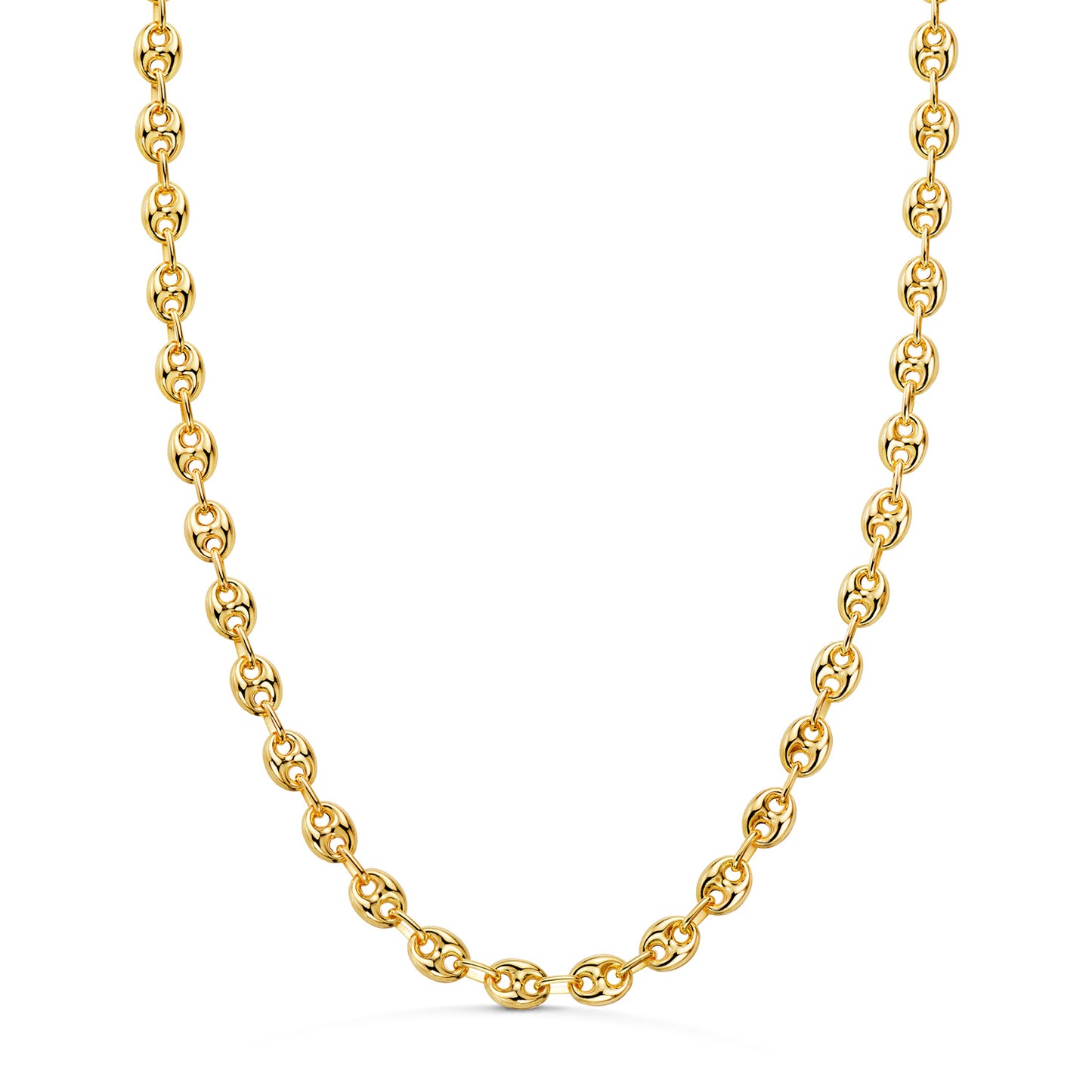 Chaîne maille Grain de café , Or 18k