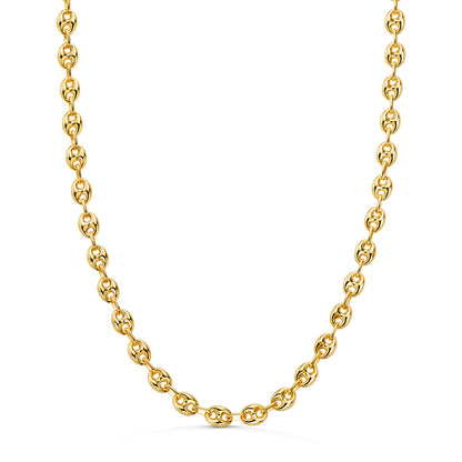 Chaîne maille Grain de café , Or 18k
