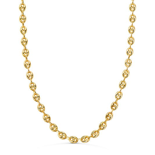 Chaîne maille Grain de café , Or 18k