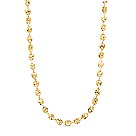 Chaîne maille Grain de café , Or 18k