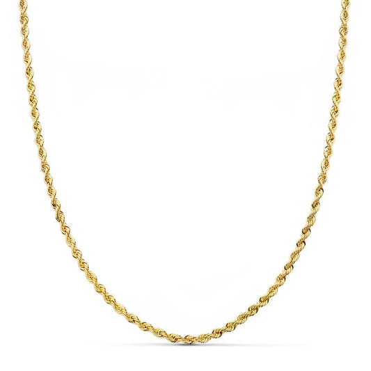 Chaine corde torsadée , Or 18k