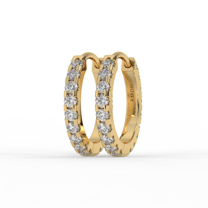 Piercing anneau zirconium, OR JAUNE 9K.