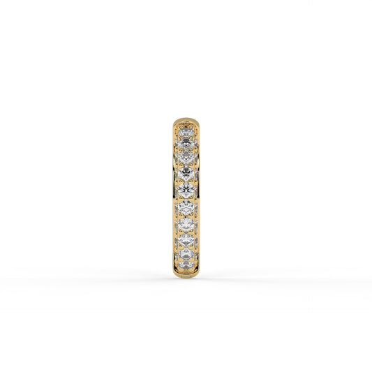 Piercing demi-anneau cliquers, OR JAUNE 14K.