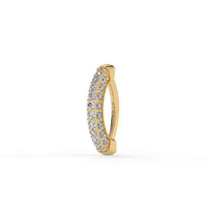 Piercing demi-anneau cliquers, OR JAUNE 14K.