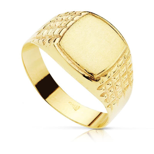 Chevalière diamanté , Or 18k