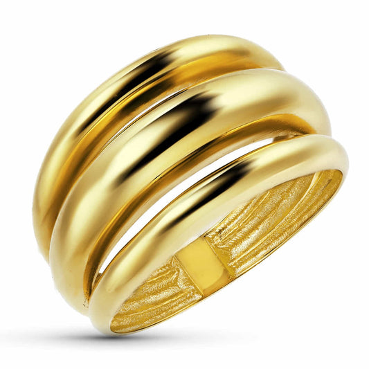 Bague trois anneaux , Or 18k