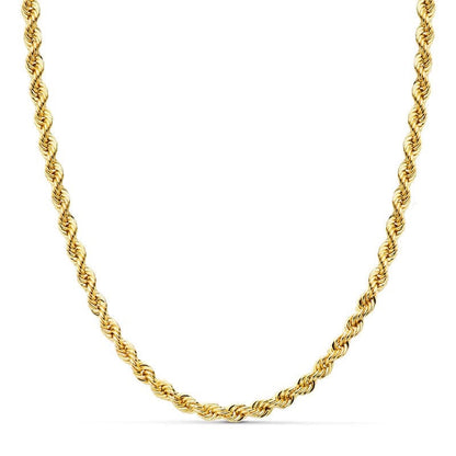 Chaine corde torsadée , Or 18k