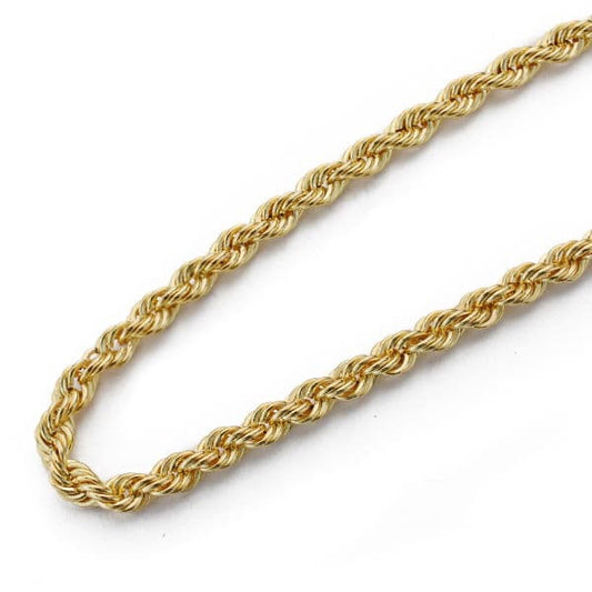 Chaine corde torsadée , Or 18k