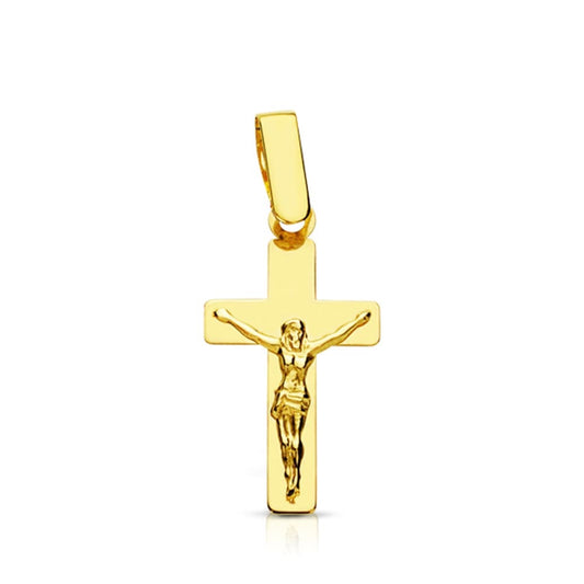 Pendentif croix  avec christ ,Or 18K