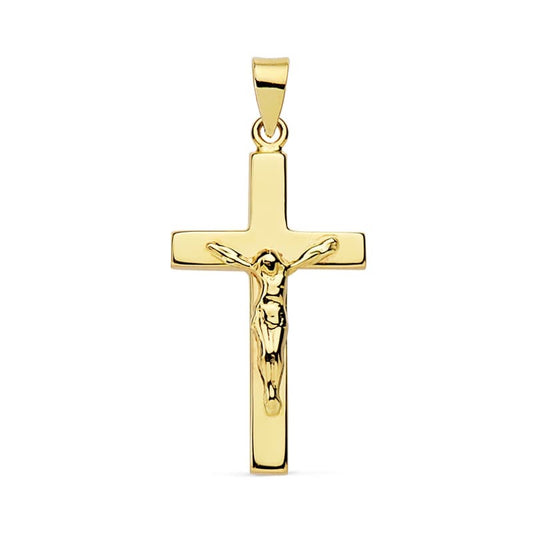 Pendentif croix avec christ ,Or 18K
