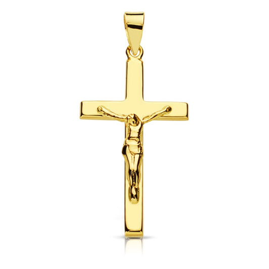 Pendentif croix avec christ ,Or 18K