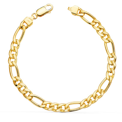 Bracelet maille figaro , Or 18k