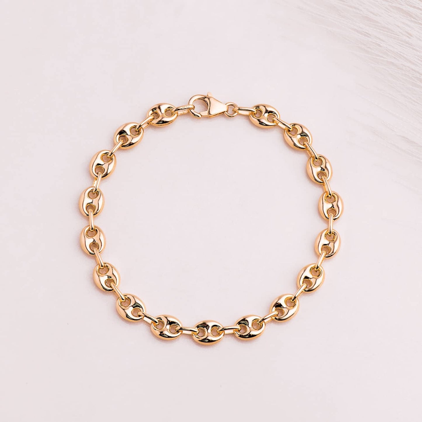 Bracelet grain de café , Or 18k