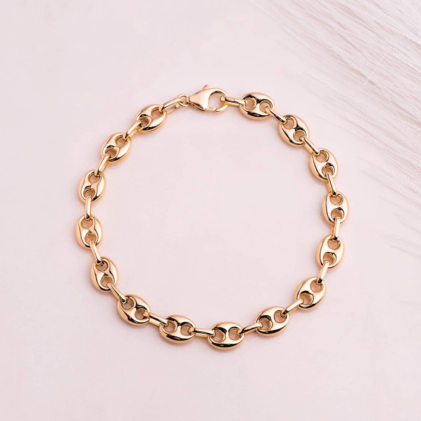 Bracelet grain de café , Or 18k