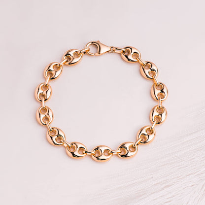 Bracelet grain de café , Or 18k