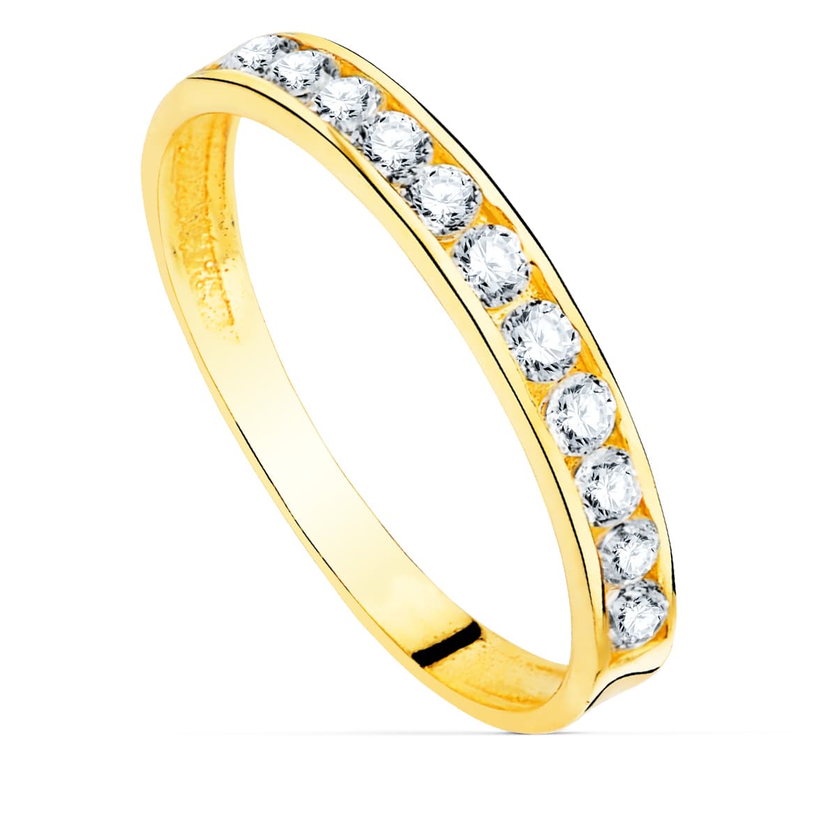 Alliance 1 rang zircon, Or 18k - PARADOXE