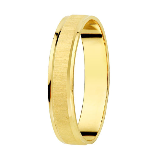 Alliance Mat & Brillant , Or 18k - PARADOXE