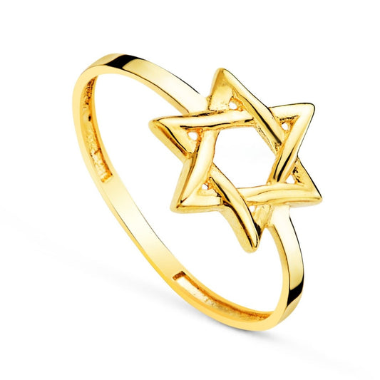 Bague étoile de david , Or 18K - PARADOXE