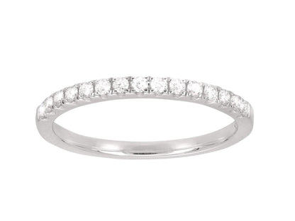 Bague solitaire et alliance, diamants 0,57ct HSI, Or Blanc 18k - PARADOXE