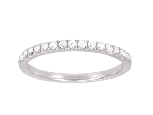 Bague solitaire et alliance, diamants 0,57ct HSI, Or Blanc 18k - PARADOXE