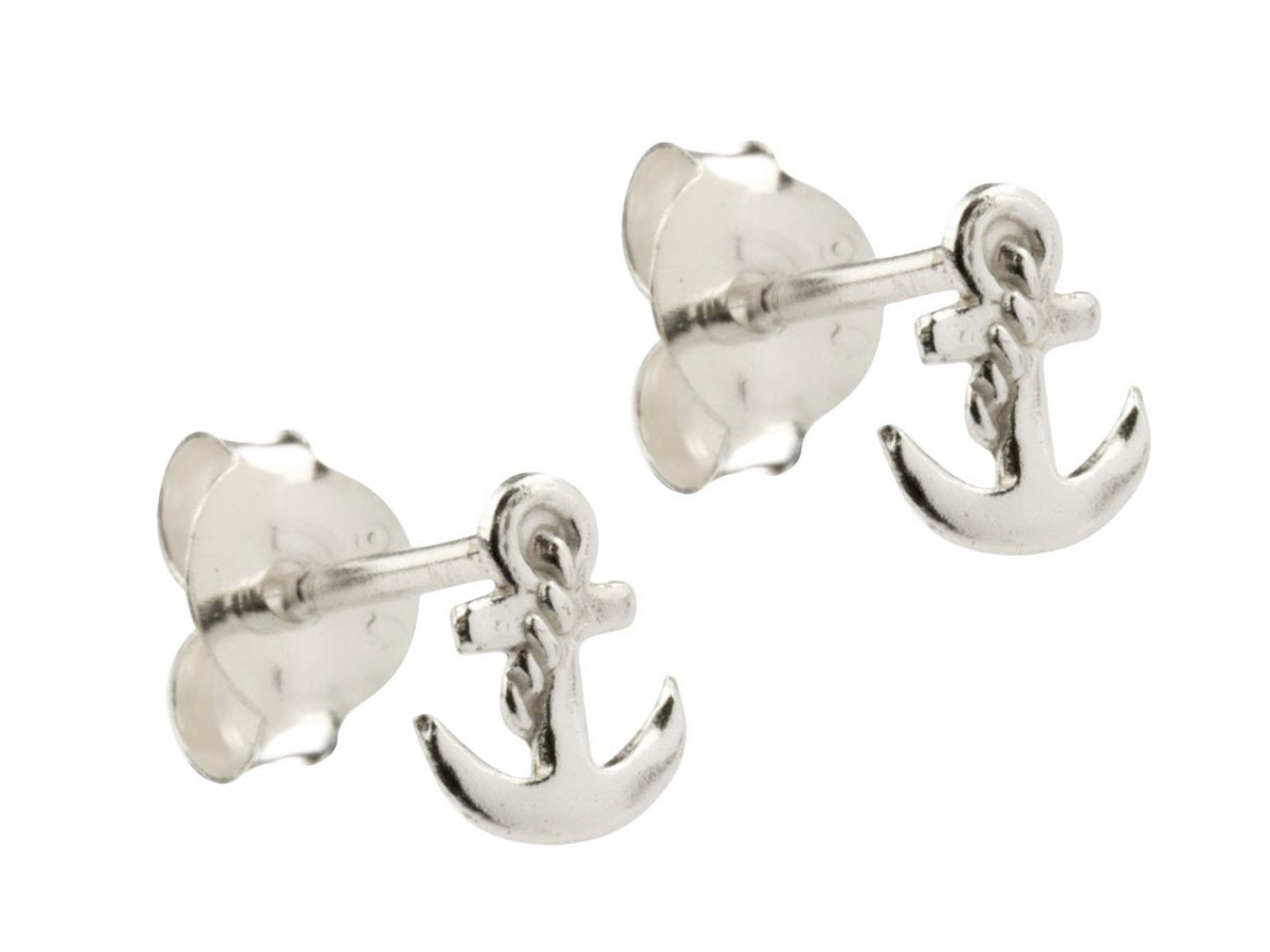 Boucles d'oreilles Ancre, Argent 925 - PARADOXE