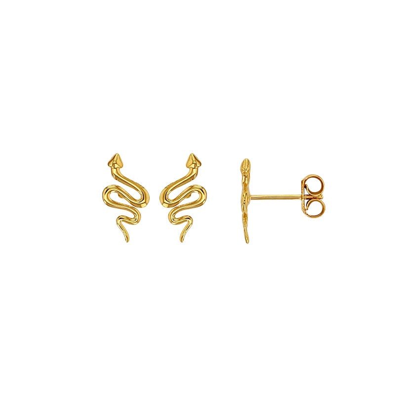 Boucles d'oreilles serpent , Or 9k - PARADOXE