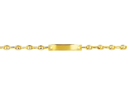Bracelet Identité bébé Grains de café, Or 18k - PARADOXE