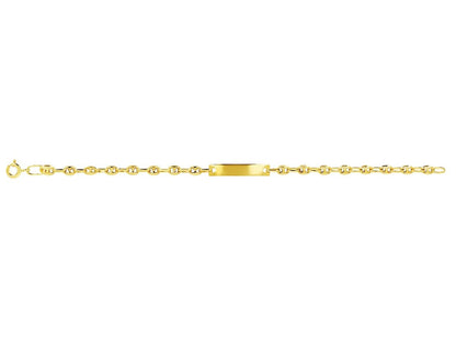 Bracelet Identité bébé Grains de café, Or 18k - PARADOXE