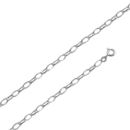 Bracelet jaseron ovale , Argent 925 - PARADOXE