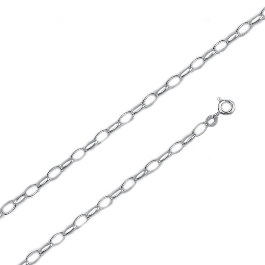 Bracelet jaseron ovale , Argent 925 - PARADOXE